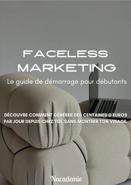 Faceless Marketing E BOOK OFFERT 🎁